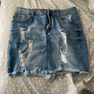 DENIM STYLE SKIRT - FOREVER 21